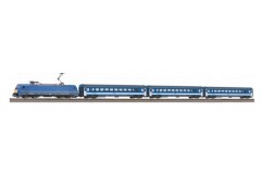 Garnitur cu locomotiva Br185 si 3 vagoane calatori MAV - H0 PIKO 97938.tren - CITESTE !